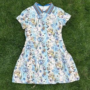 Floral Blue Kids Dress